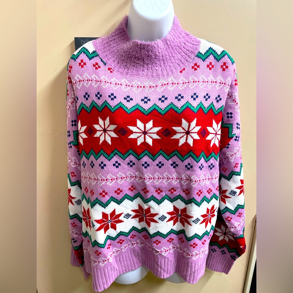 New women’s size 2X  Winter Sweater 32 Degrees Warm Christmas Festive Plus size